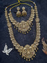Gold Plated Classic Temple Necklace Combo Set