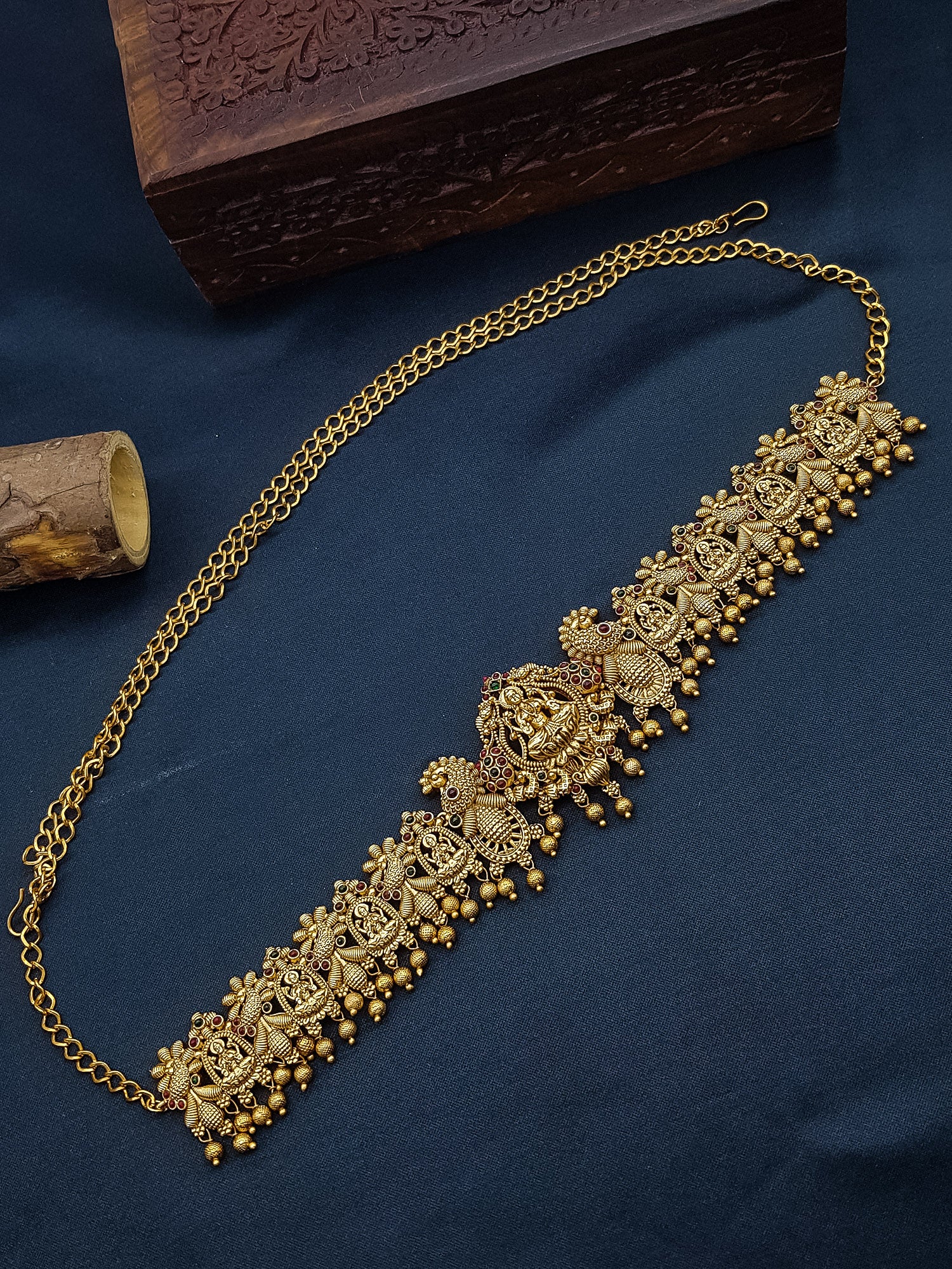 Premium Gold Finish Bridal Vadanam/Vodiannam/waistbelt