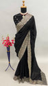 Vichitra Semi-Silk Saree with Heavy Embroidery Work & Stone Work 20928N