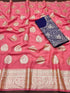 Viscose Georgette Satin Saree With extra full neck Blouse 18313N
