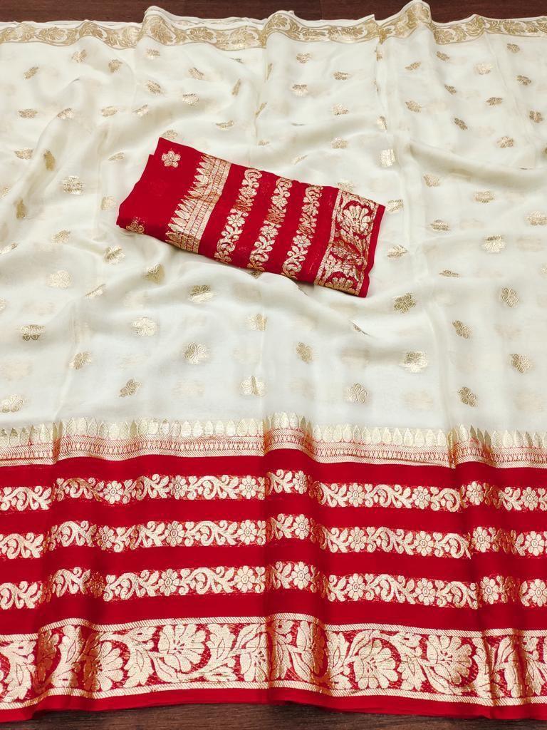 Viscose Georgette Sattin Saree with sibori Dying Concept saree 18590N - Griiham