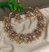 Gold Plated Classic Multicolor Floral Necklace set with AD Stones