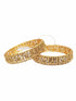 Gold plated Laxmi Temple Set of 2 bangles