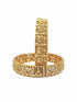 Gold plated Laxmi Temple Set of 2 bangles