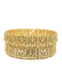 Gold plated Laxmi Temple Set of 2 bangles