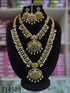 Premium Gold Finish Mehendi Gold finish Necklace Combo Set