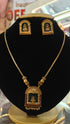 Gold Plated premium Necklace Set with Meenakari Pallakka Temple pattern