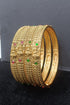 Gold Plated Set of 4 Laxmi bangles