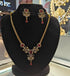 Fold Plated Premium CZ Necklace Set