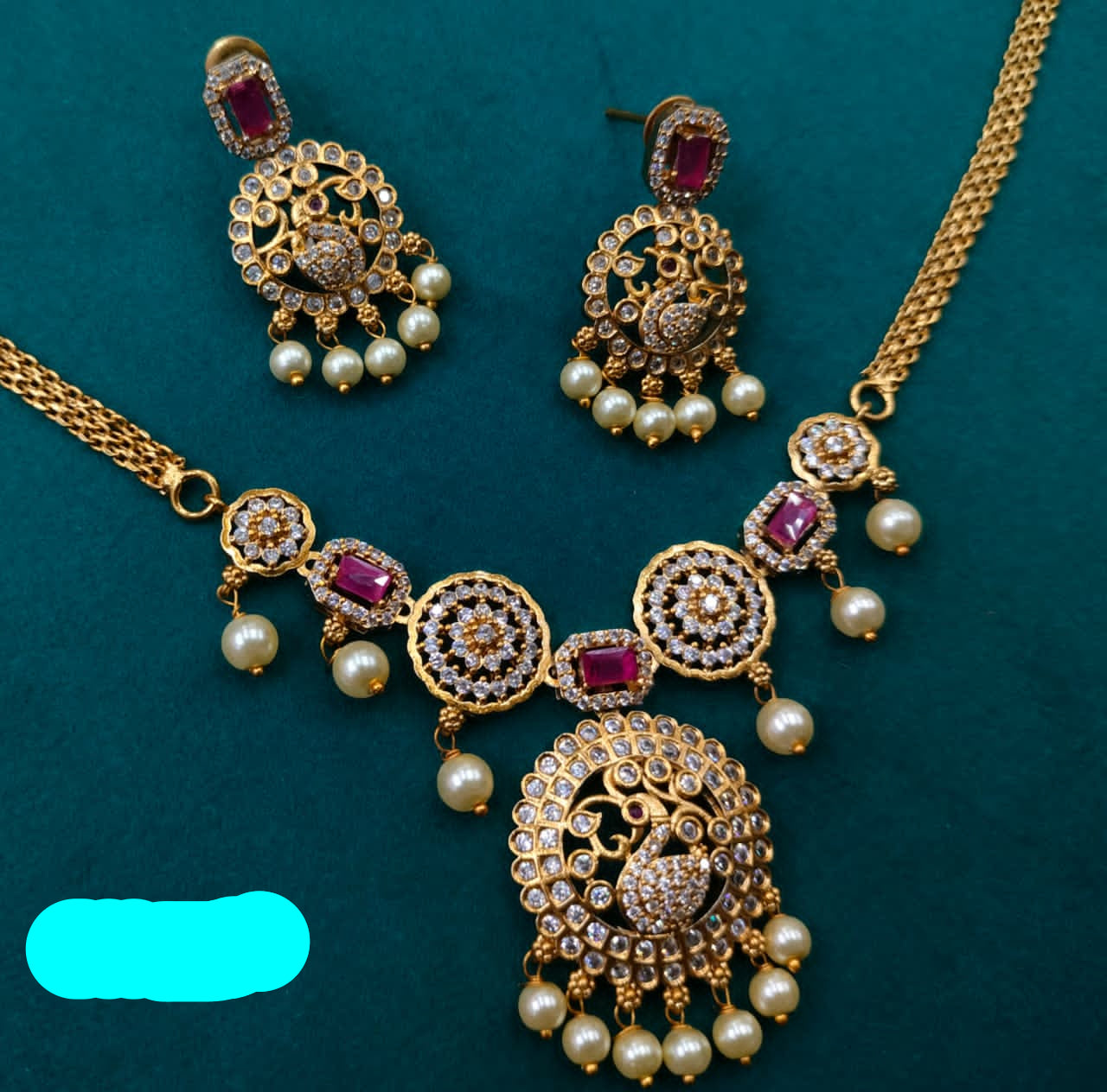 Gold Plated impun Short Necklace Set