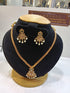 Gold Plated AD NEcklace Set