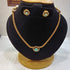 Gold Plated AD Short Necklace Set pastel color