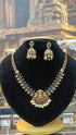 Multicolor short laxmi necklace set