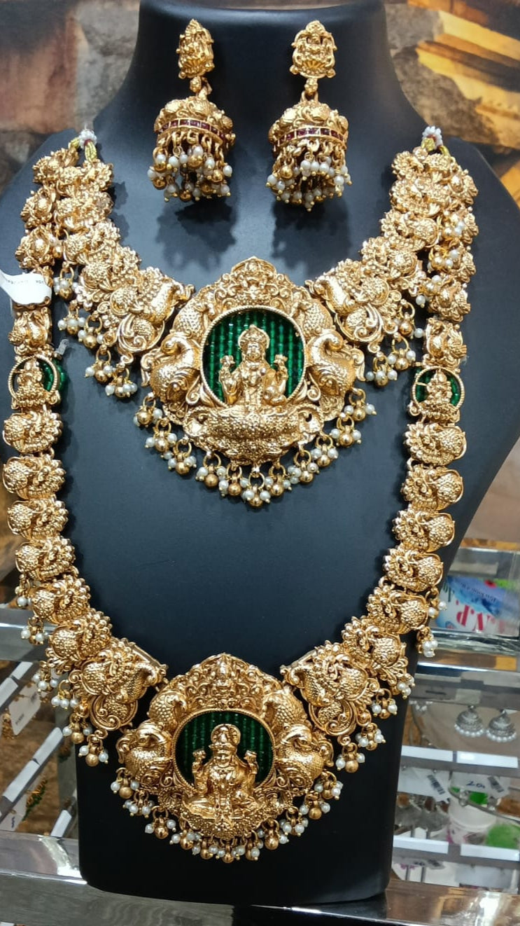 Premium Gold Plated Multi Color necklace Combo Set