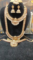 Gold Plated Bridal Laxmi Combo Set with Belt & Tikka