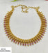 Gold Plated  CZ Necklace Set Multicolor stones