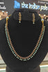 Gold Plated Premium CZ Necklace Set with mint green stones