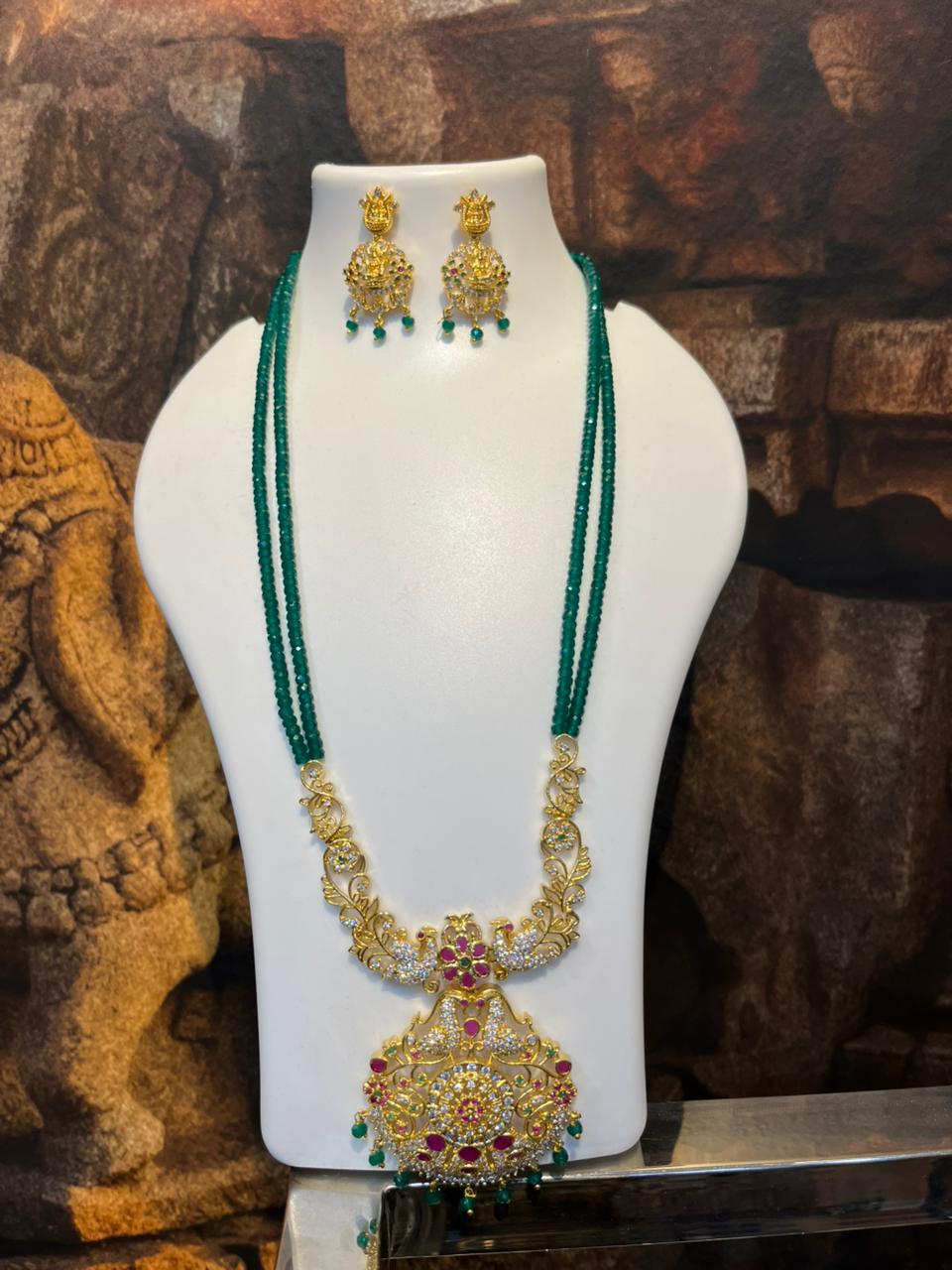 Premium Minimal Traditional Crystal Mala with Pendants