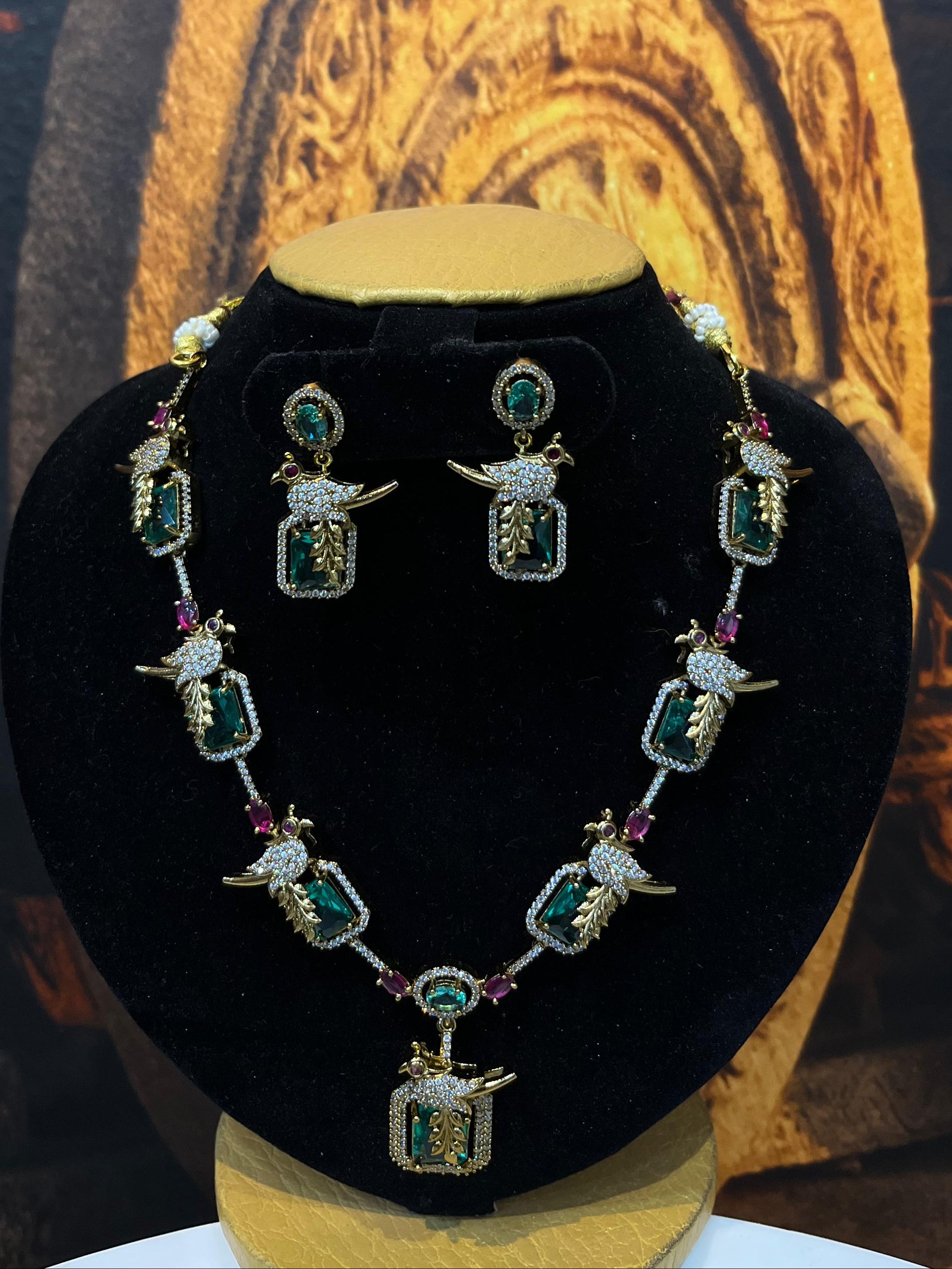 Gold plated Premium Exclusive design Necklace Set