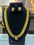 Gold Plated CZ long Necklace set