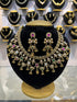 Gold Plated Heritage collection Necklace Set with real kundan and kempu stones