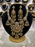 Gold Plated Heritage collection Necklace Set with pachi kundan and kempu stones