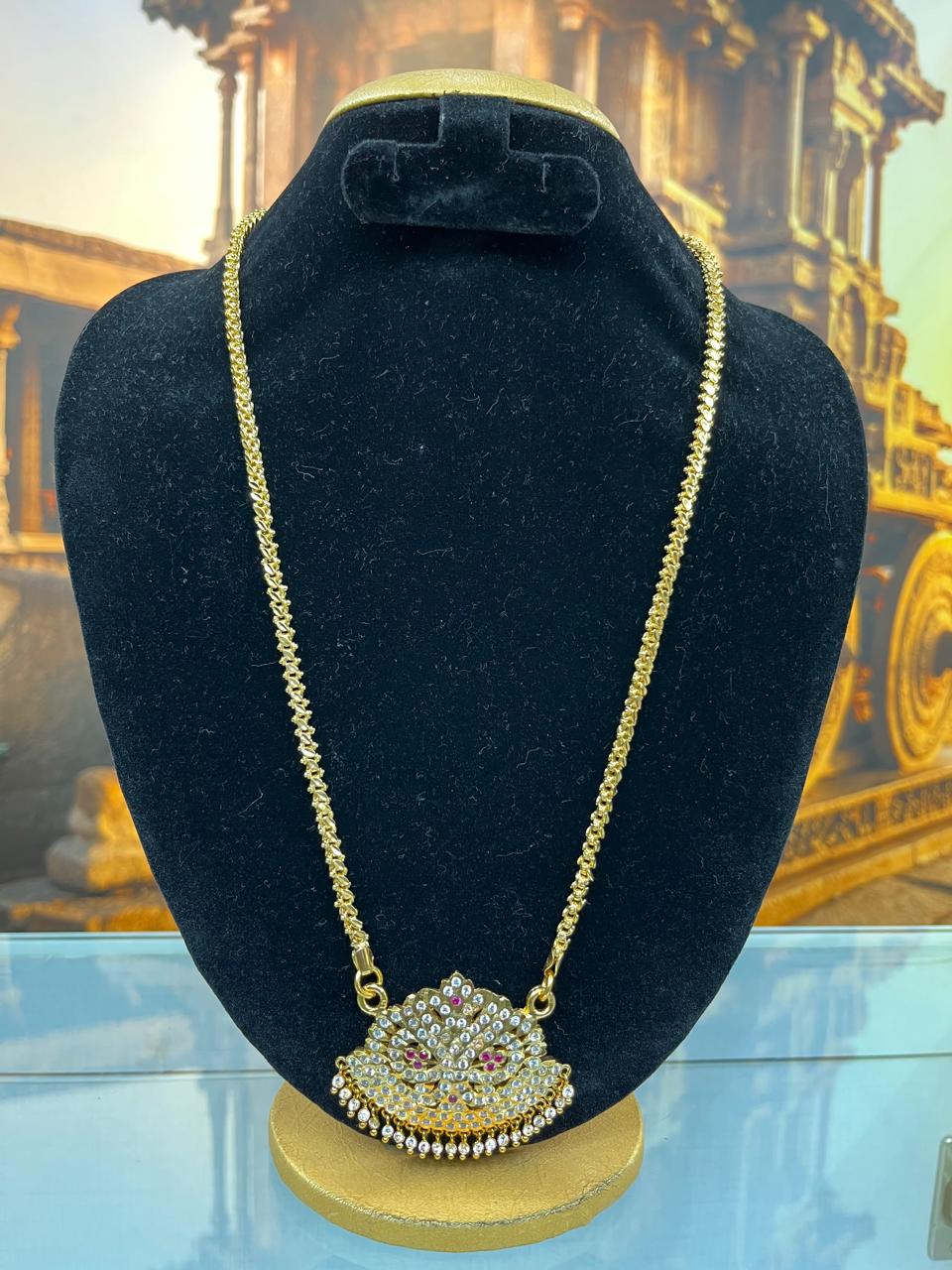 Premium Gold Plated Adige Pendant with Chain