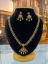 Gold Plated Long Temple Necklace Set