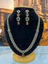 Gold Plated Long CZ Necklace Set