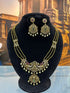 Gold Plated Three Line Ball Chain Long necklace Set