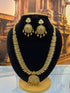 Gold Plated Long Temple Necklace Set