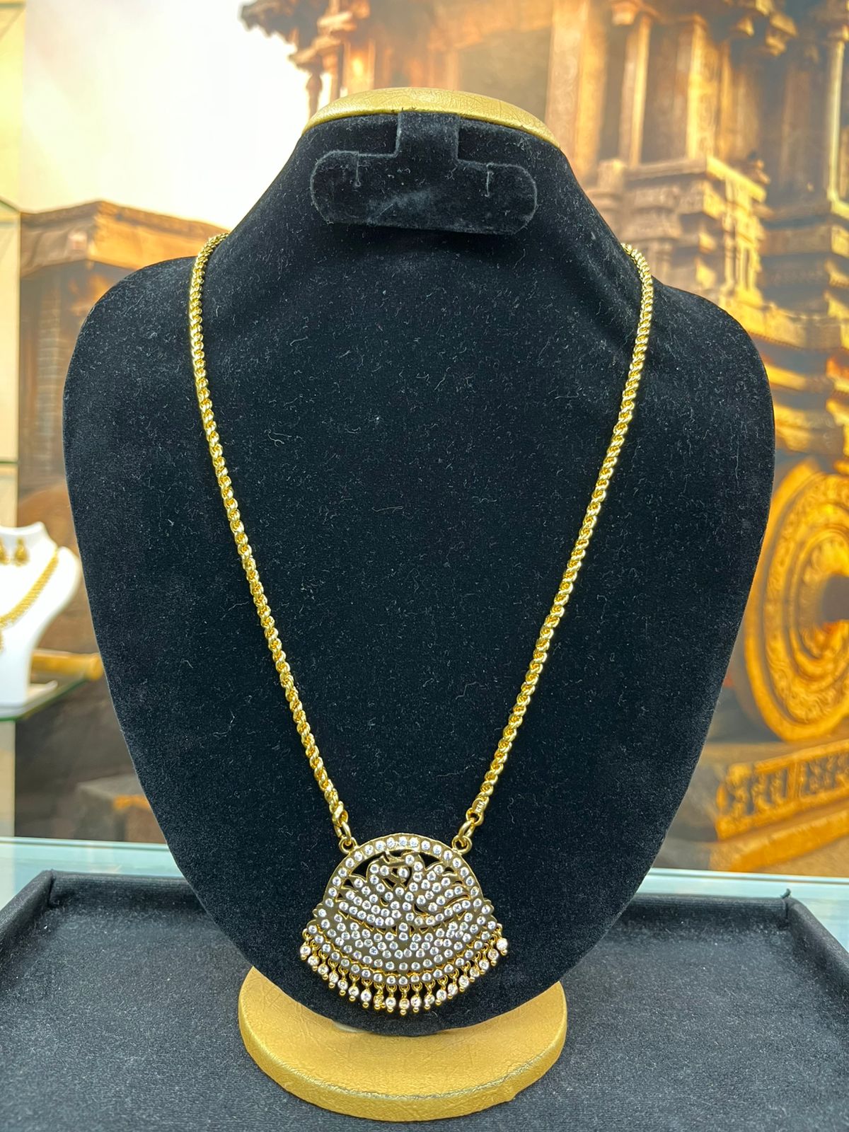 Premium Gold Plated Adige Pendant with Chain