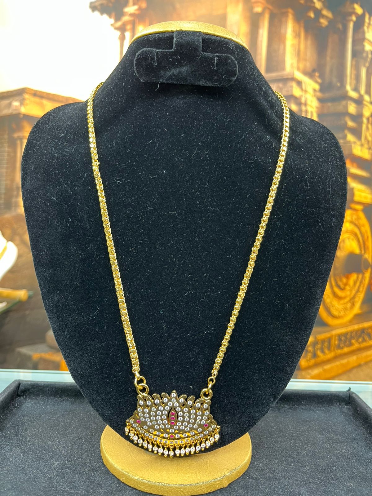 Premium Gold Plated Adige Pendant with Chain