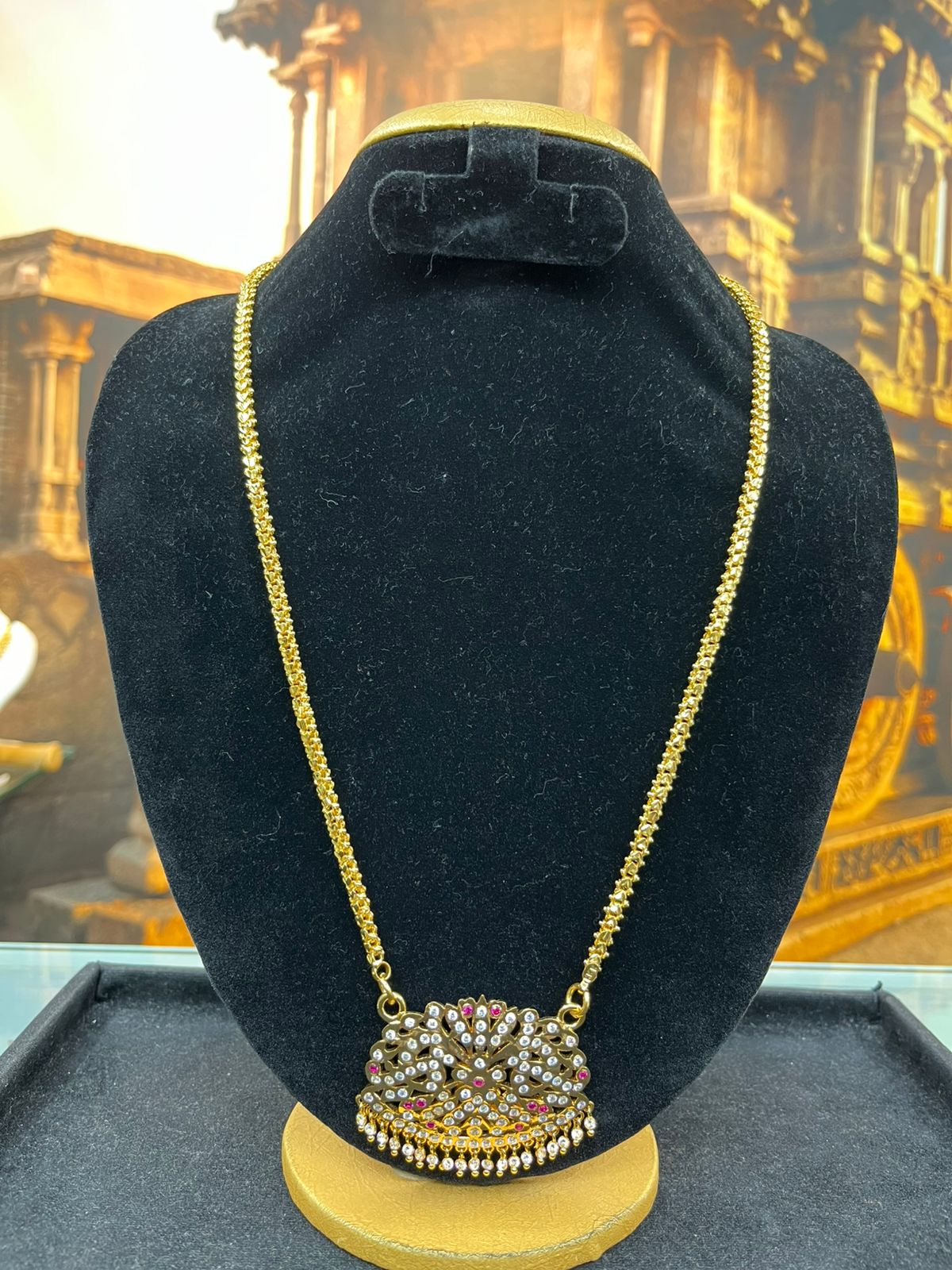 Premium Gold Plated Adige Pendant with Chain (Copy)