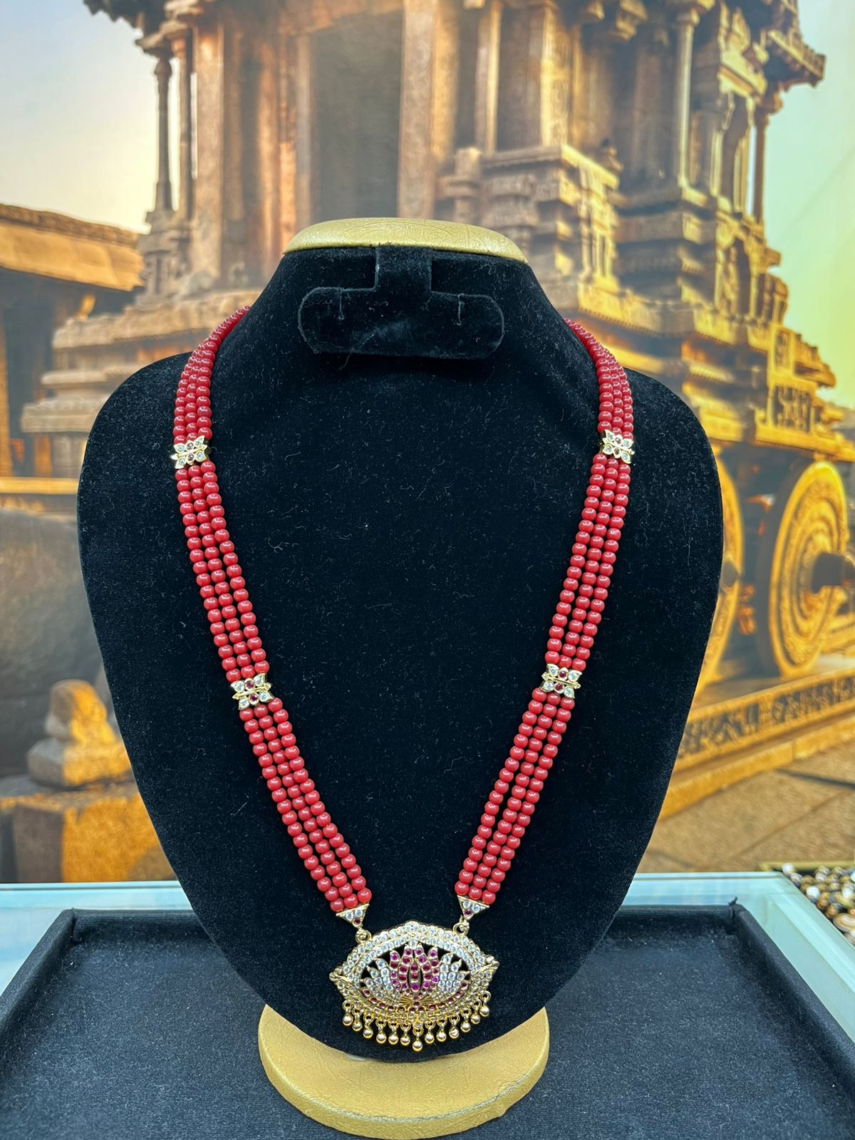 Premium Adige Pendant with Red Maala