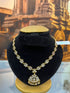 Premium Gold Plated Adige White Stone necklace set