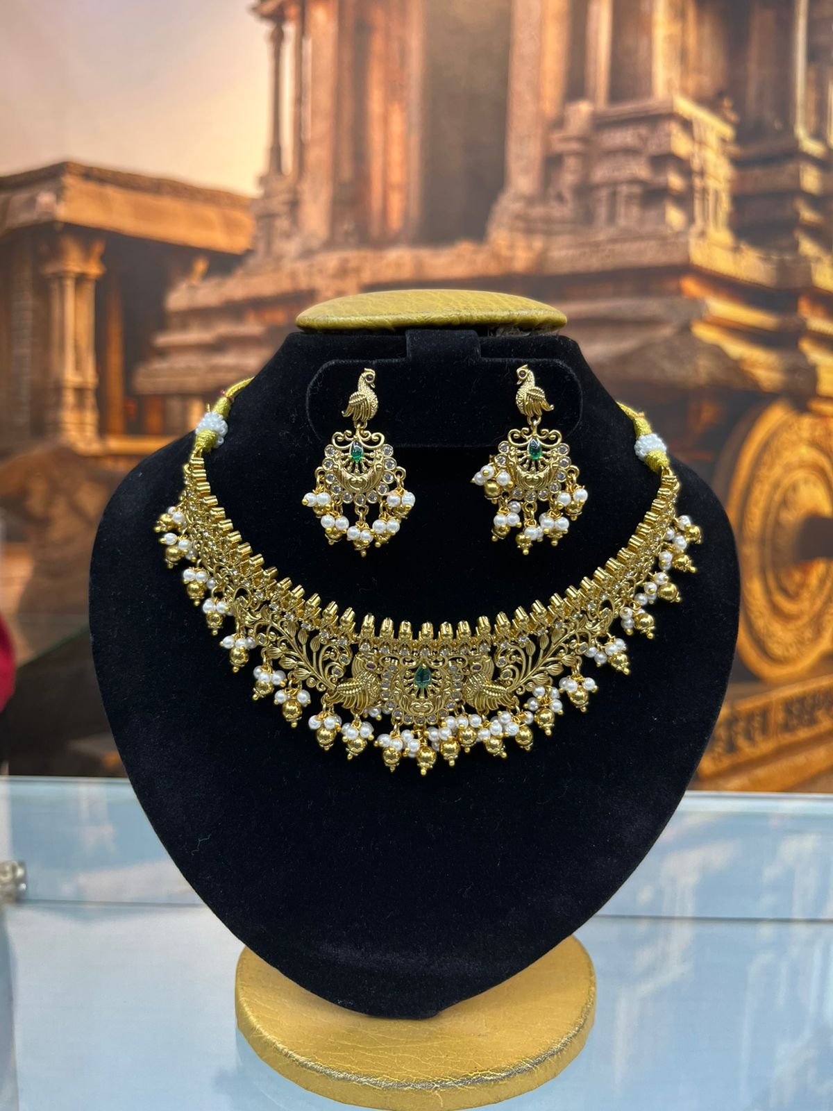 Gold Plated Premium Choker Necklace Set