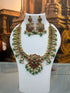 Gold Plated Premium Short Jadau Necklace Set