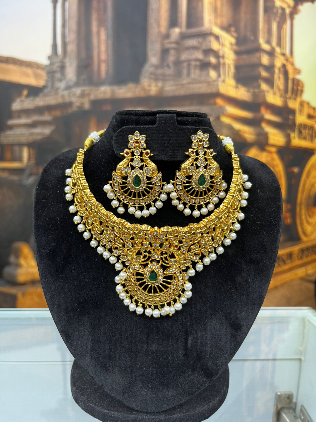 Gold Plated Bridal Choker Set