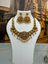 Premium Gold Plated Short Temple necklace Set