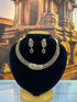 Premium Stone Studded CZ Hasli Necklace Set