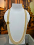 4 line Swarovski pearl Maala with single elephant Mopu
