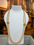 Premium 2 Line 4mm Hyderabadi Pearl Maala with Mopu