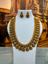 Premium Gold Plated Antique Kasu Long Necklace Set