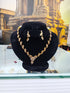 Premium White stone CZ Short Necklace Set