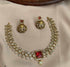 Premium Quality Short necklace set with cz stones Stones