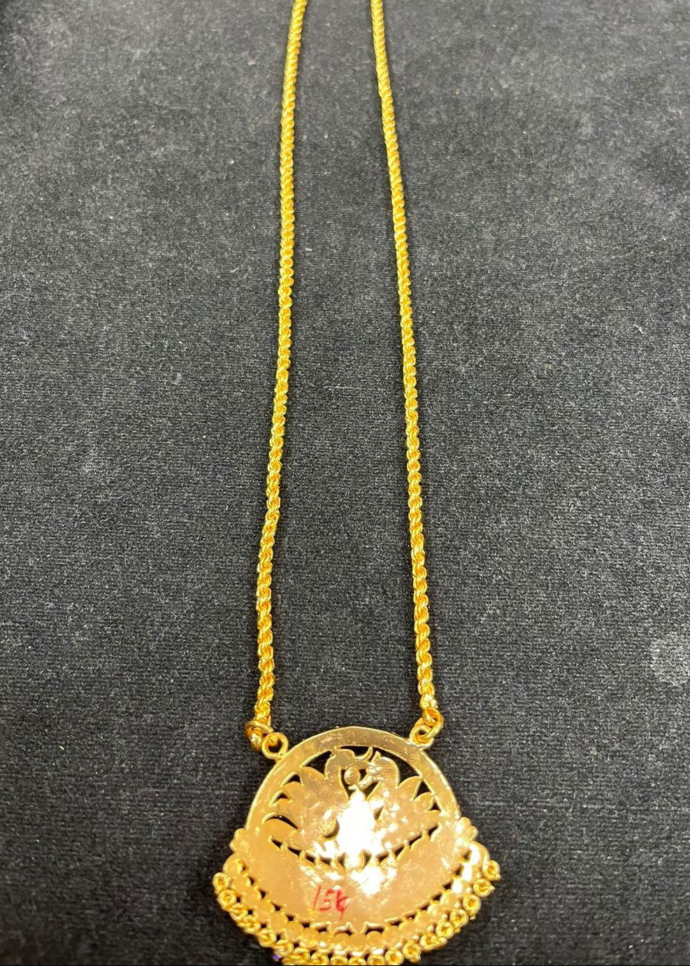 Premium Gold Plated Adige Pendant with Chain