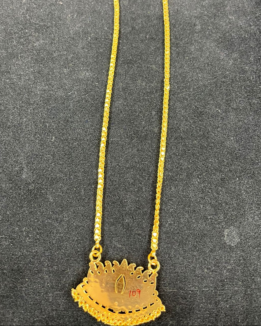 Premium Gold Plated Adige Pendant with Chain