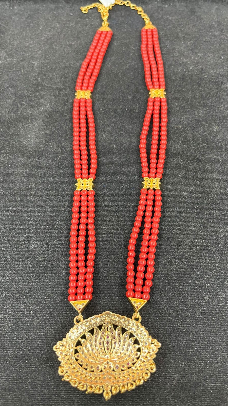 Premium Adige Pendant with Red Maala