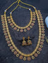Gold Plated Classic Temple Necklace Combo Set